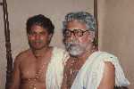 With Charuhasan At Location Illam